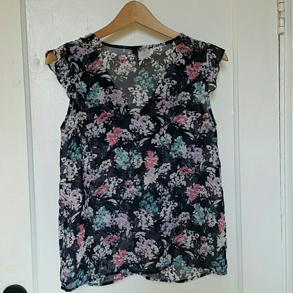 LOFT floral blouse - Picture 4 of 4